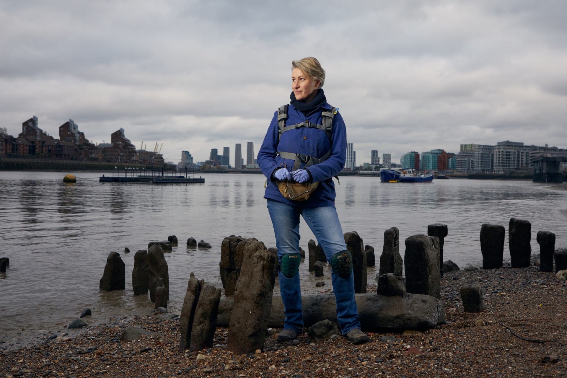 Lara Maiklem on the Thames foreshore